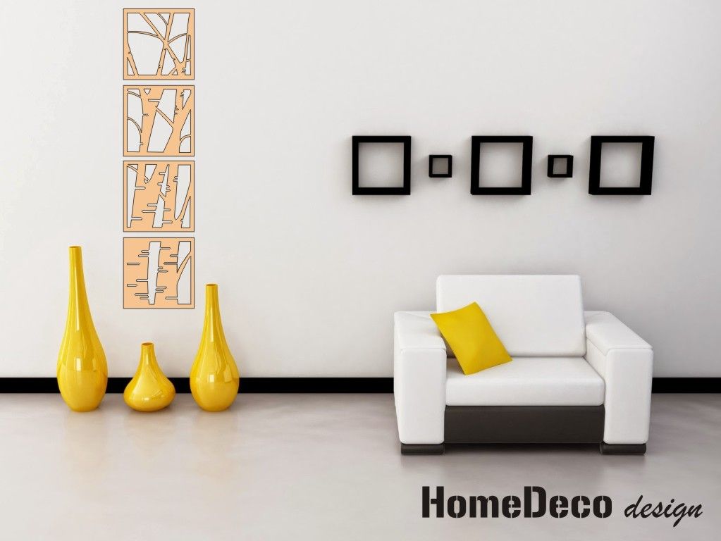 3D dřevěná dekorace na zeď - Bříza Home Deco