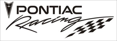 Auto nálepka  "Pontiac Racing" | 10x30cm, 20x60cm, 30x90cm, 35x100cm