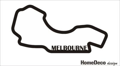 Nálepka na zeď - F1 okruh Melbourne Home Deco