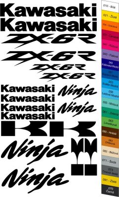 Moto polep Sticker &quot;Kawasaki Ninja ZX-6R&quot; Stickers Vinyl 