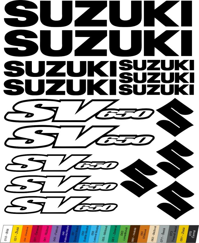 Moto polep Sticker "Suzuki SV650" Stickers Vinyl Home Deco