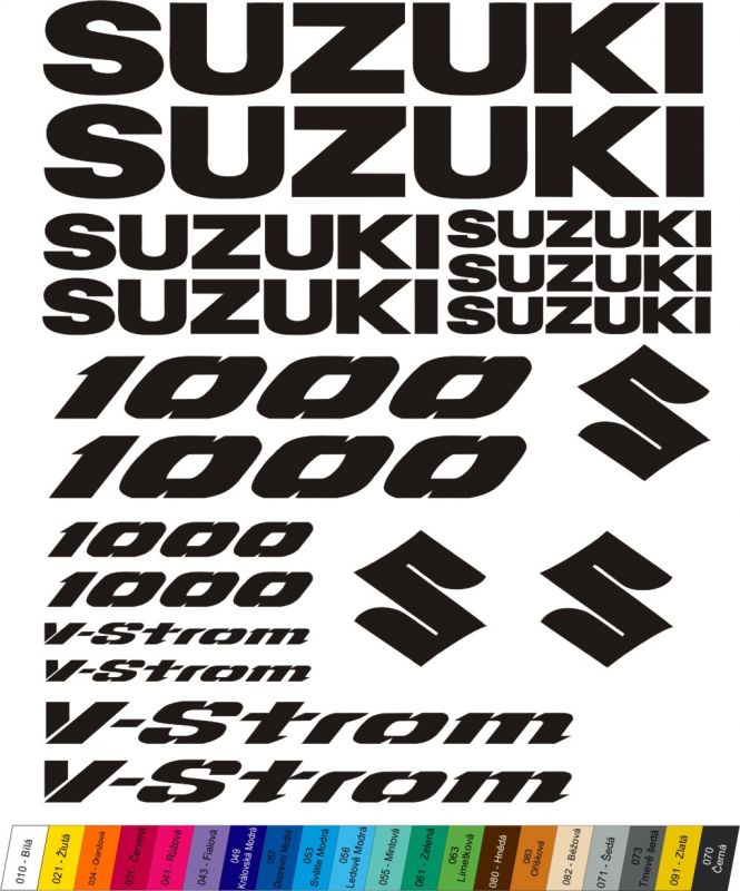 Moto polep Sticker "Suzuki V-Strom 1000" Stickers Vinyl Home Deco