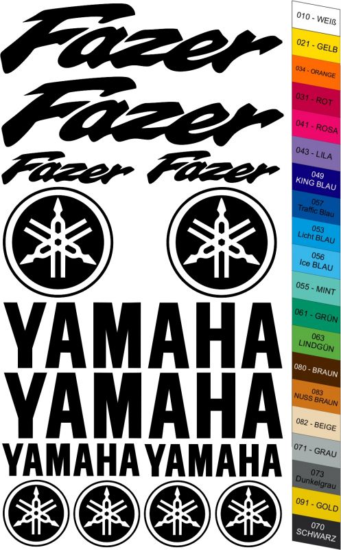 Moto polep Sticker "Yamaha Fazer" Stickers Vinyl Home Deco