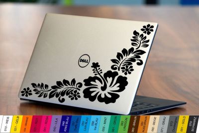 Nálepka na Notebook/Laptop - Ibišek | 19x20cm, 24x25cm