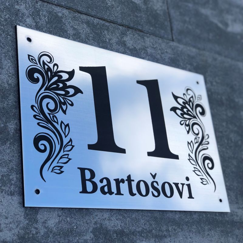 Broušená nerez & Černá