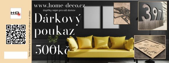 Dárkový poukaz na nákup v Home-Deco.cz Home Deco