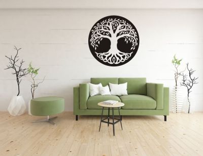 Dřevěná dekorace na zeď - Strom života 05 Home Deco