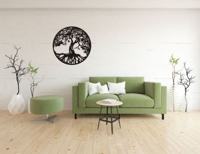 Dřevěná dekorace na zeď - Strom života Home Deco