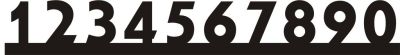 Font 022 Aharoni - Moderní číslo popisné na dům, plot, vchod ve 3D provedení