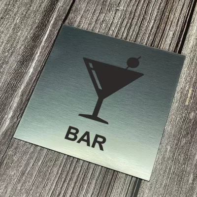 Cedulka - Piktogram - Bar | 10 x 10cm, 15 x 15cm