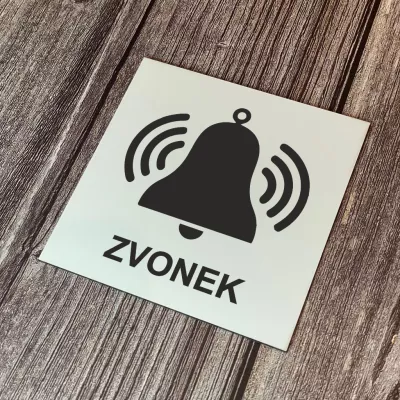 Cedulka - Piktogram - Zvonek Home Deco