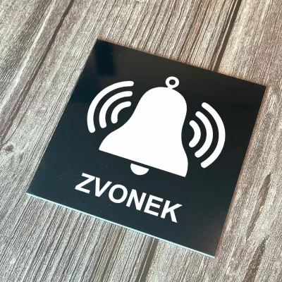 Cedulka - Piktogram - Zvonek Home Deco