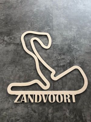 Dřevěná mapa závodního okruhů Formule 1 Zandvoort | 30cm, 40cm, 50cm, 60cm, 70cm