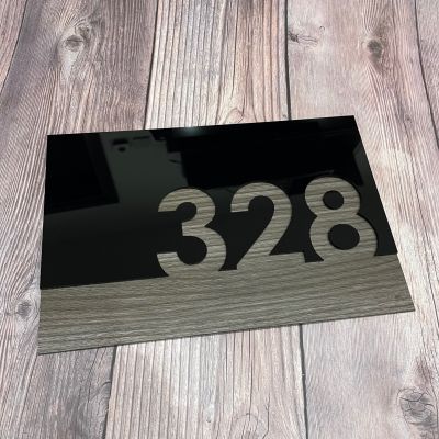 Moderní číslo popisné na dům, plot, vchod ve 3D provedení Home Deco