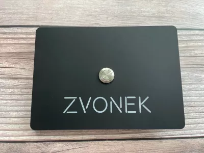 Tlačítko pro domovní zvonek s LED osvětlením Home Deco