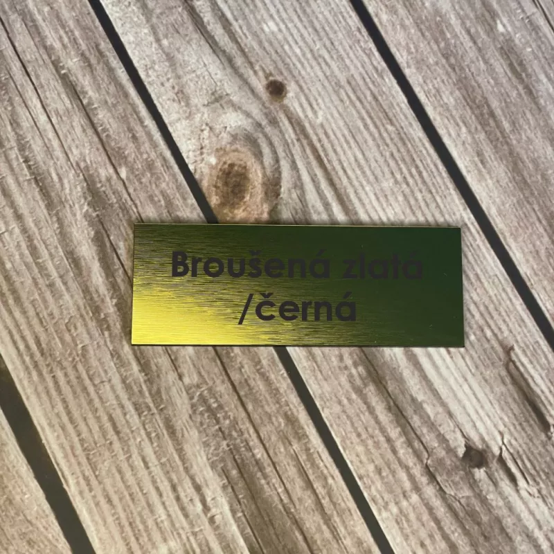 Broušená zlatá / černá