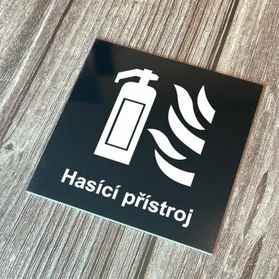 Cedulka - Piktogram - Hasící přístroj Home Deco