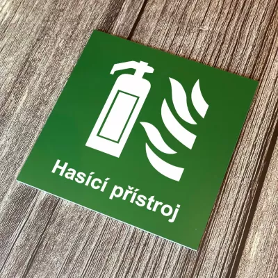 Cedulka - Piktogram - Hasící přístroj Home Deco