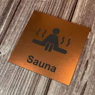 Cedulka - Piktogram - Sauna Home Deco