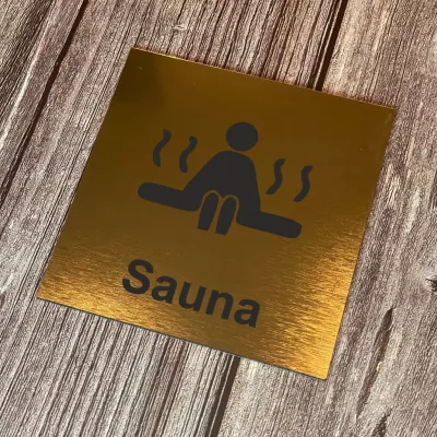 Cedulka - Piktogram - Sauna Home Deco