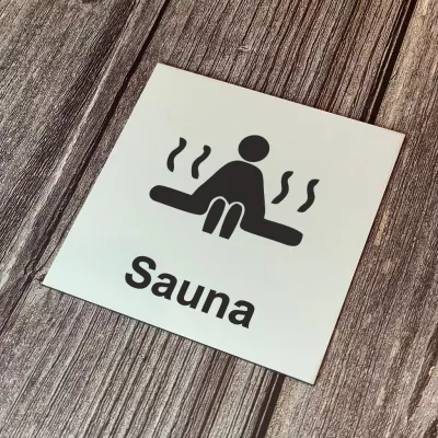 Cedulka - Piktogram - Sauna Home Deco