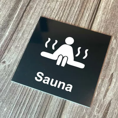 Cedulka - Piktogram - Sauna Home Deco