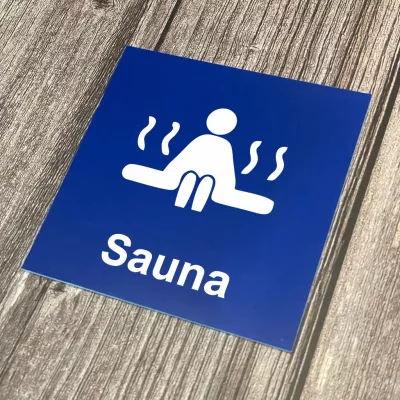 Cedulka - Piktogram - Sauna Home Deco