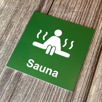 Cedulka - Piktogram - Sauna Home Deco