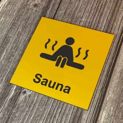 Cedulka - Piktogram - Sauna Home Deco