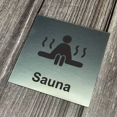 Cedulka - Piktogram - Sauna Home Deco