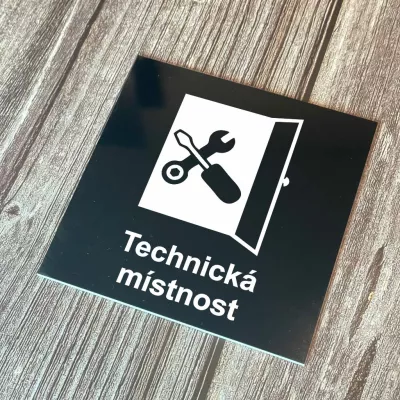 Cedulka - Piktogram - Technická místnost Home Deco