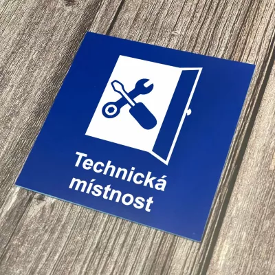 Cedulka - Piktogram - Technická místnost Home Deco