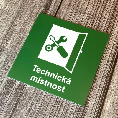 Cedulka - Piktogram - Technická místnost Home Deco