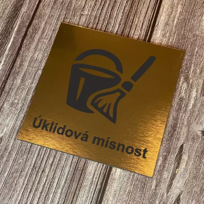 Cedulka - Piktogram - Úklidová místnost Home Deco