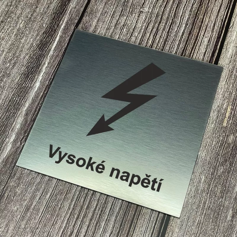 Cedulka - Piktogram - Vysoké napětí Home Deco