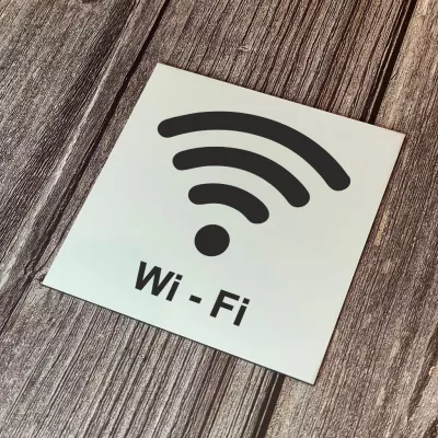 Cedulka - Piktogram - Wi-Fi Home Deco