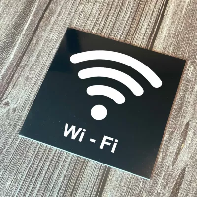 Cedulka - Piktogram - Wi-Fi Home Deco