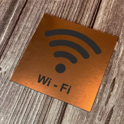 Cedulka - Piktogram - Wi-Fi Home Deco