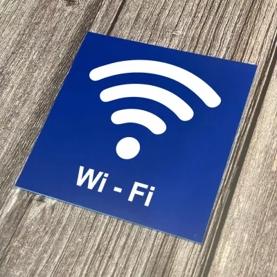 Cedulka - Piktogram - Wi-Fi Home Deco