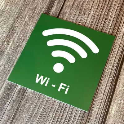 Cedulka - Piktogram - Wi-Fi Home Deco