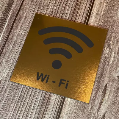 Cedulka - Piktogram - Wi-Fi Home Deco