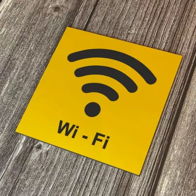 Cedulka - Piktogram - Wi-Fi Home Deco