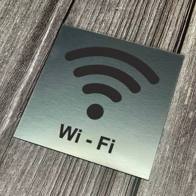 Cedulka - Piktogram - Wi-Fi | 10 x 10cm, 15 x 15cm