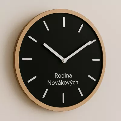 Designové nástěnné hodiny v minimalistickém stylu Scandi Wood