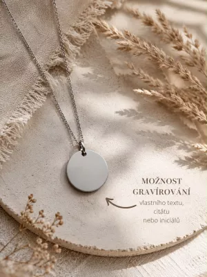 Gravírovaný přívěsek SRDCE s citátem