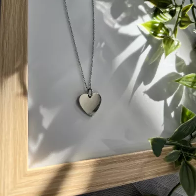 Gravírovaný přívěsek SRDCE s citátem