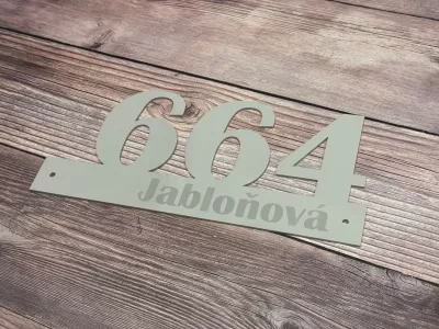 Moderní číslo popisné na dům, plot nebo vchod Home Deco