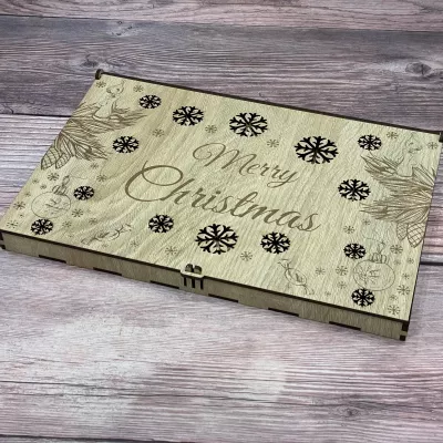 Sada Vánočních dřevěných ozdob Home Deco