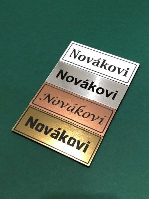 Jmenovka na dveře nebo schránku -test Home Deco