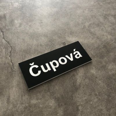 Jmenovka na dveře nebo schránku -test Home Deco